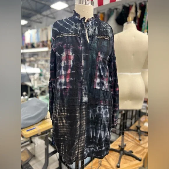 Patchwork Flannel Dress M - Picture 3 of 14